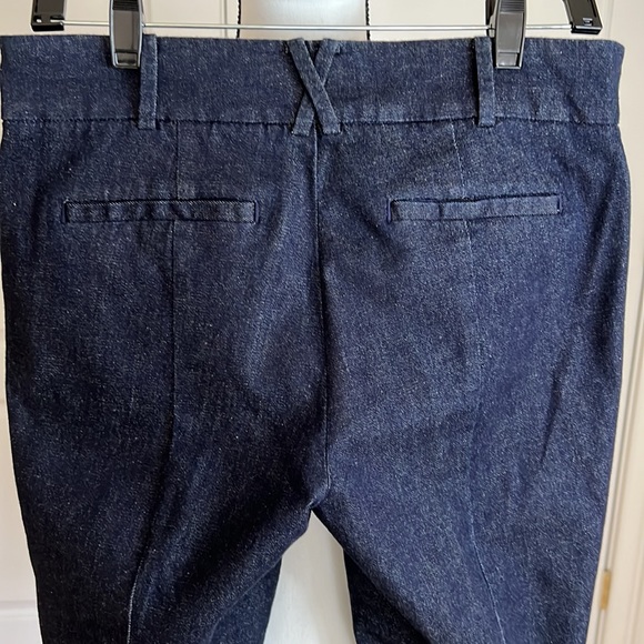 Anthropologie slim straight leg dark denim pant. Clean front. New w/o tags - Picture 6 of 9